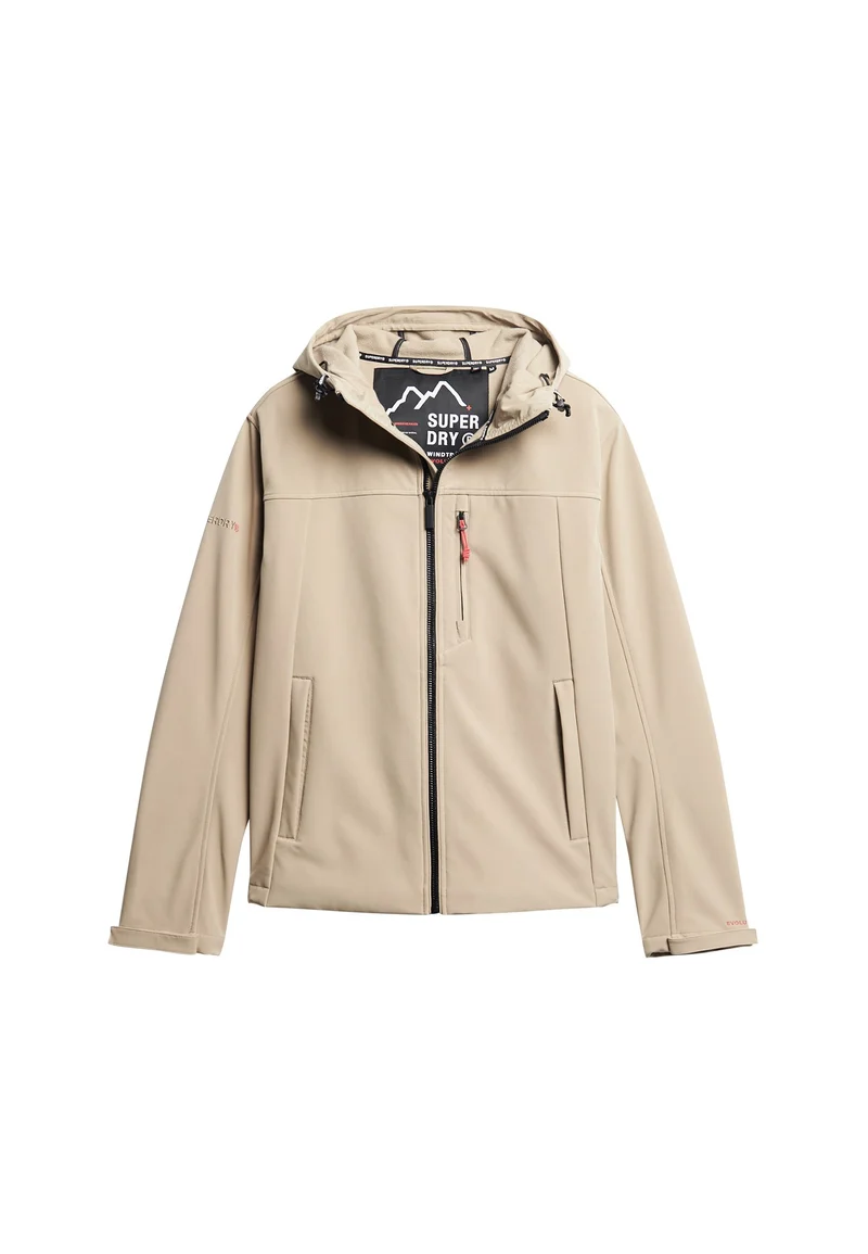 Fleece Lined Softshell Hooded Jacket