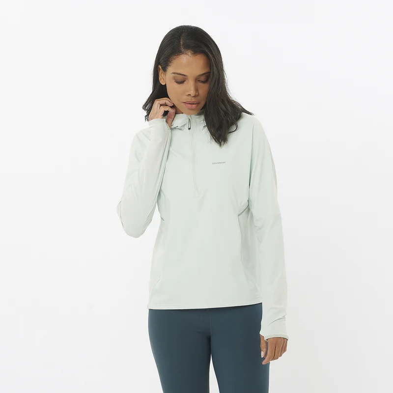 SENSE AERO HYBRID HALF ZIP HOODIE WOMEN'S