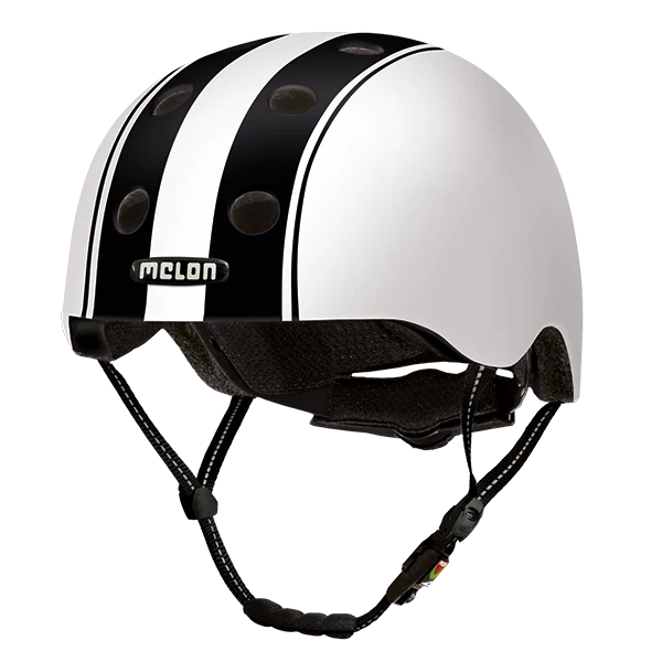 Melon Bicycle Helmet Urban Active »Double Black White«