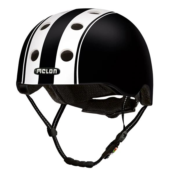 Melon Bicycle Helmet Urban Active »Double White Black«