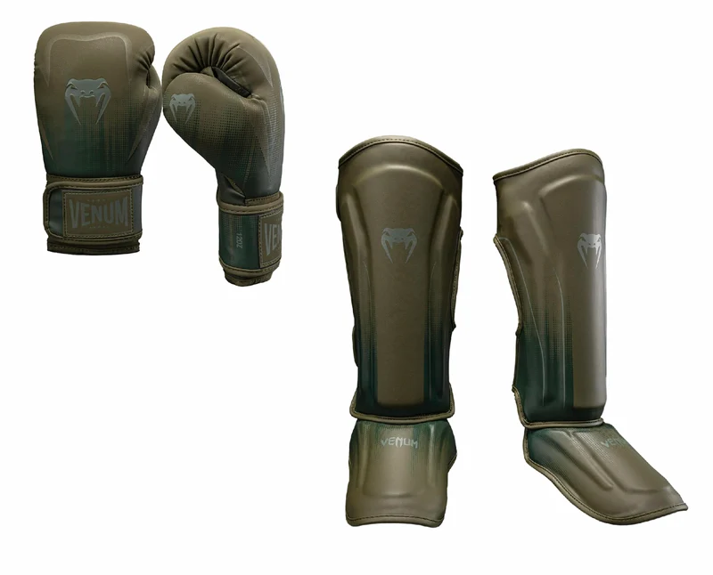Venum Kickboks Set Stealth Khaki/Groen