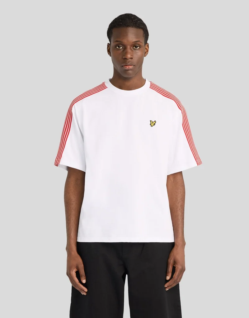Stripe Taped Cotton T-Shirt