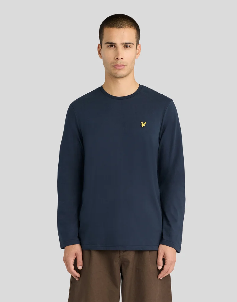 Boxy Long Sleeve Cotton T-Shirt
