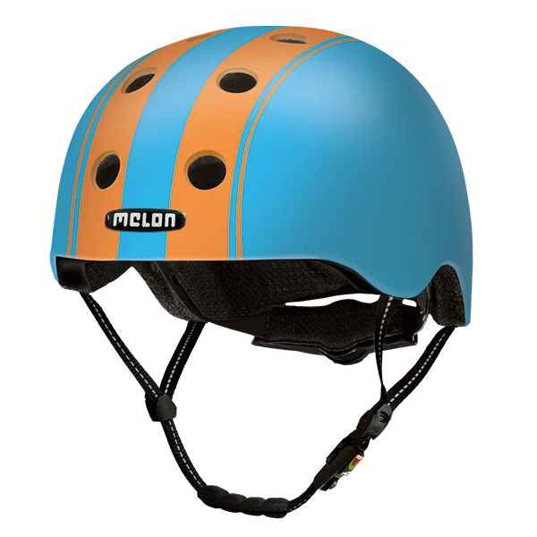 Melon Bicycle Helmet Urban Active »Double Orange Blue«