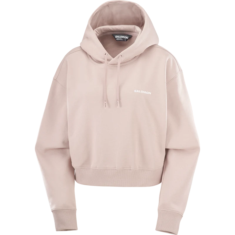 SALOMON LOGO SHORT HOODIE WOMEN'S