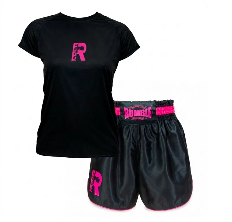 Rumble Kleding Set Dames T-shirt RTSD-32 en Short RS-139