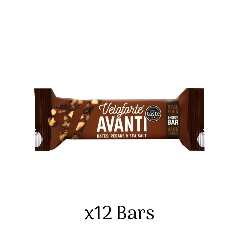 Avanti Natural Energy Bar with Sea Salt Box of 12 x 62g Bars