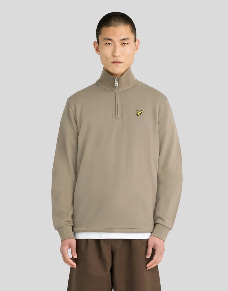 Cotton Loopback 1/4 Zip Sweatshirt