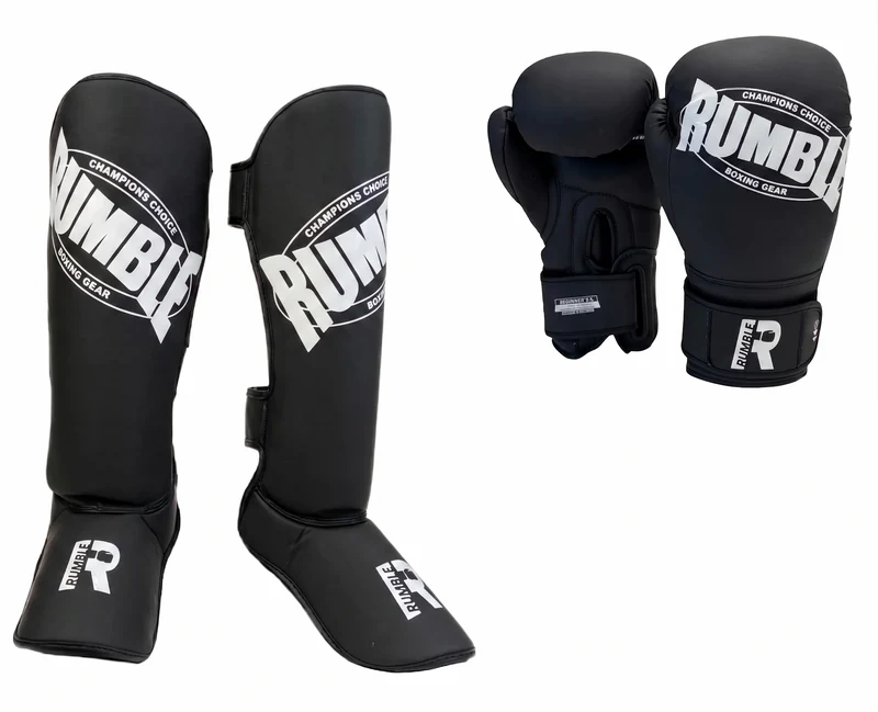 Rumble Kickboksset Beginner 2.0 PU Zwart/Wit