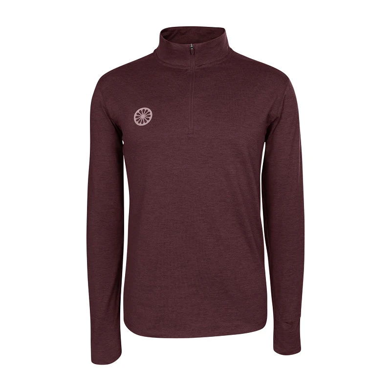 The Indian Maharadja Men half zip long sleeve Dark Berry