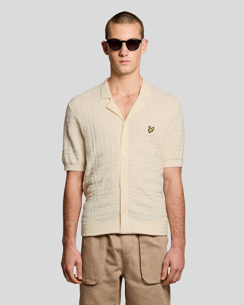 Revere Collar Knitted Resort Shirt