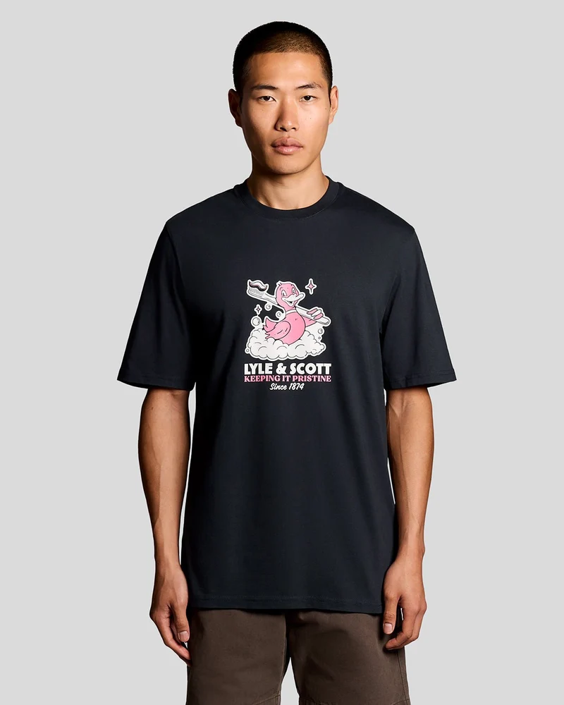 Chest Print Graphic T-Shirt