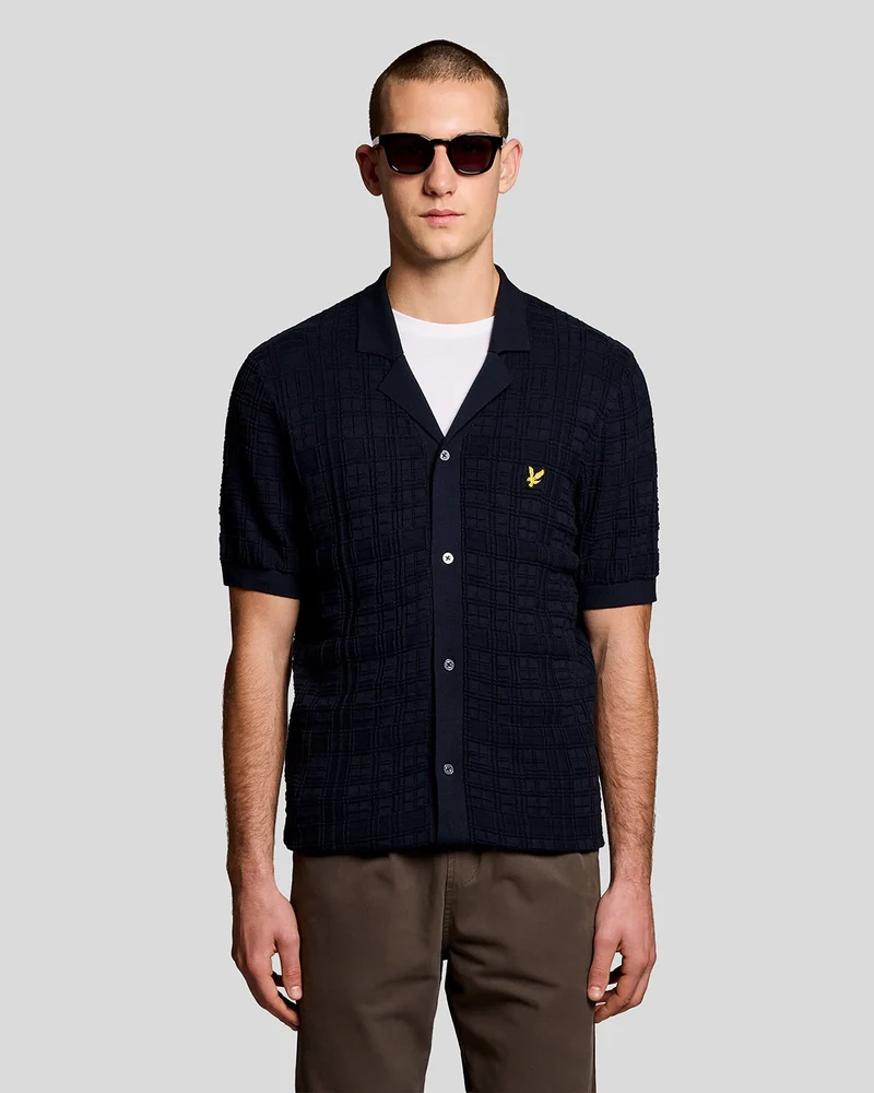 Revere Collar Knitted Resort Shirt