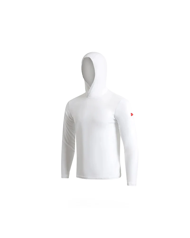 Florence Marine X Airtex Long Sleeve Hooded Shirt White