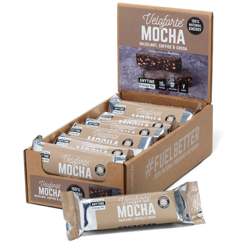 Mocha Natural Vegan Protein Bar Box of 12 x 70g Bars