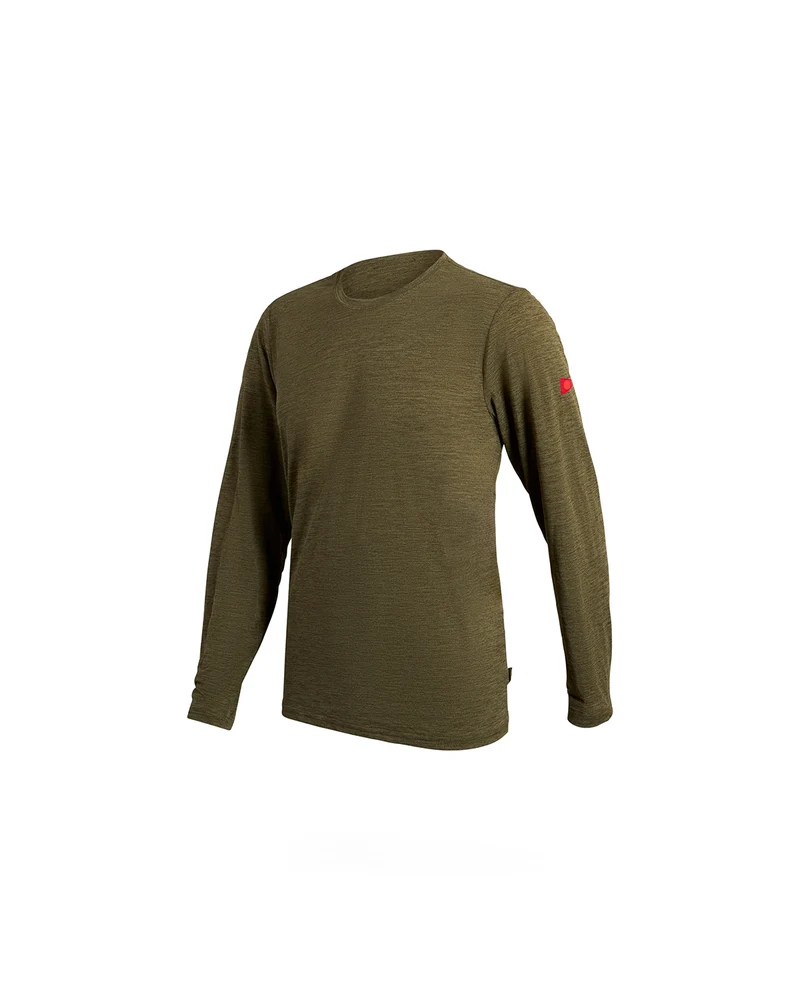 Florence Marine X Airtex Longsleeve Shirt Heather Burnt Olive