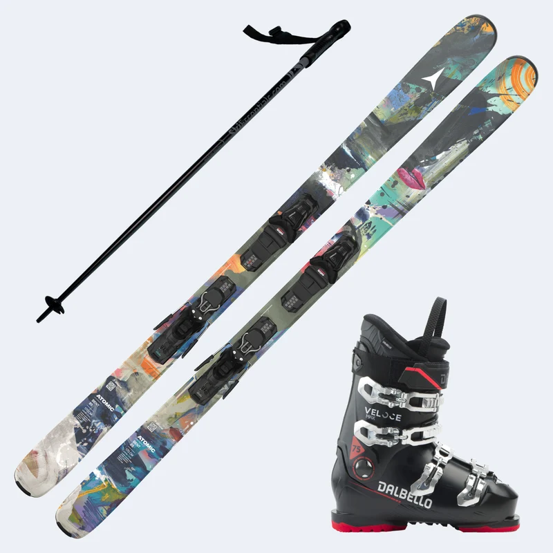 2027 Atomic Bent 85 R Skis with Dalbello Veloce Max 75 Boots and Poles