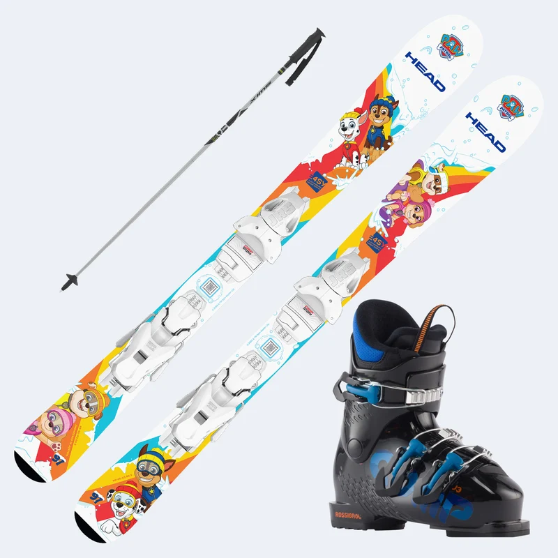 2027 Head Paw Patrol JRS Junior Skis with Comp J Boots and Poles