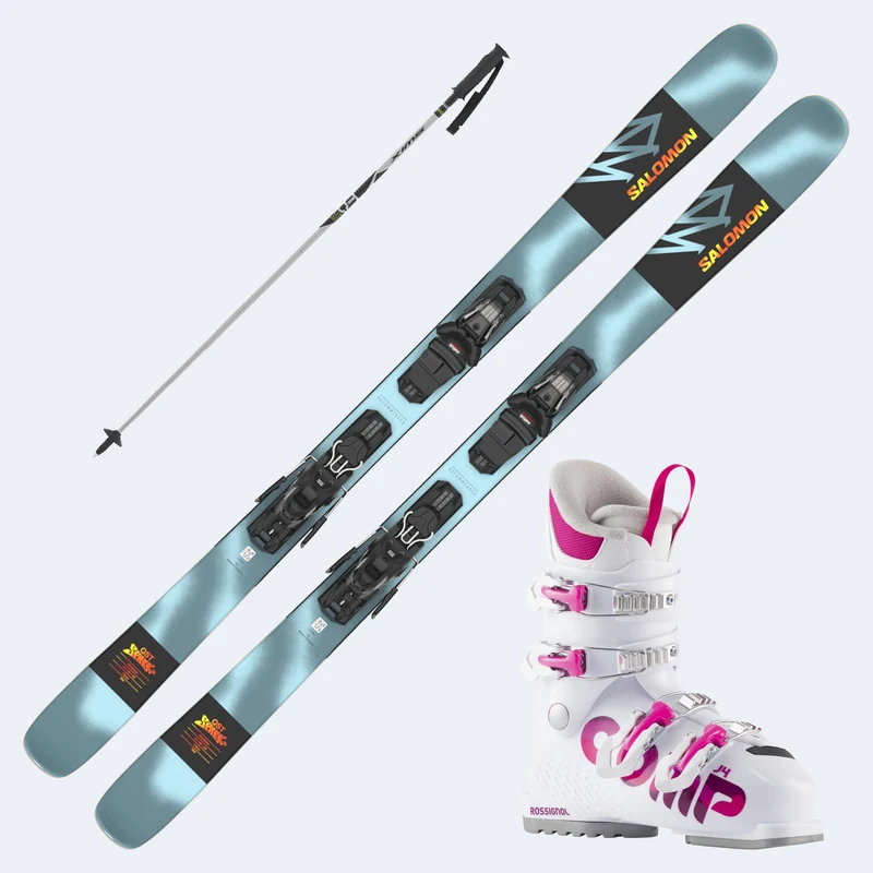2026 Salomon QST Spark Skis with Comp J Boots and Poles