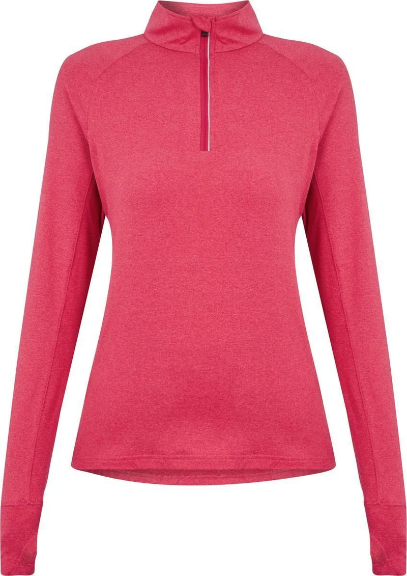 CUSCA wmsDa.Langarmshirt/Halbzipp88%Pes 12%El DryPlusEc