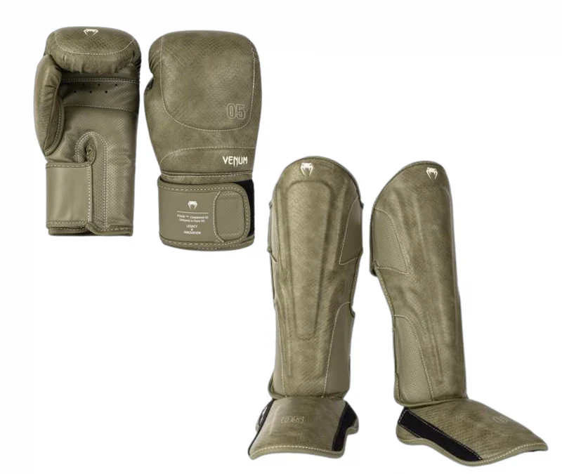 Venum Kickboks Set Impact Evo Scales Green