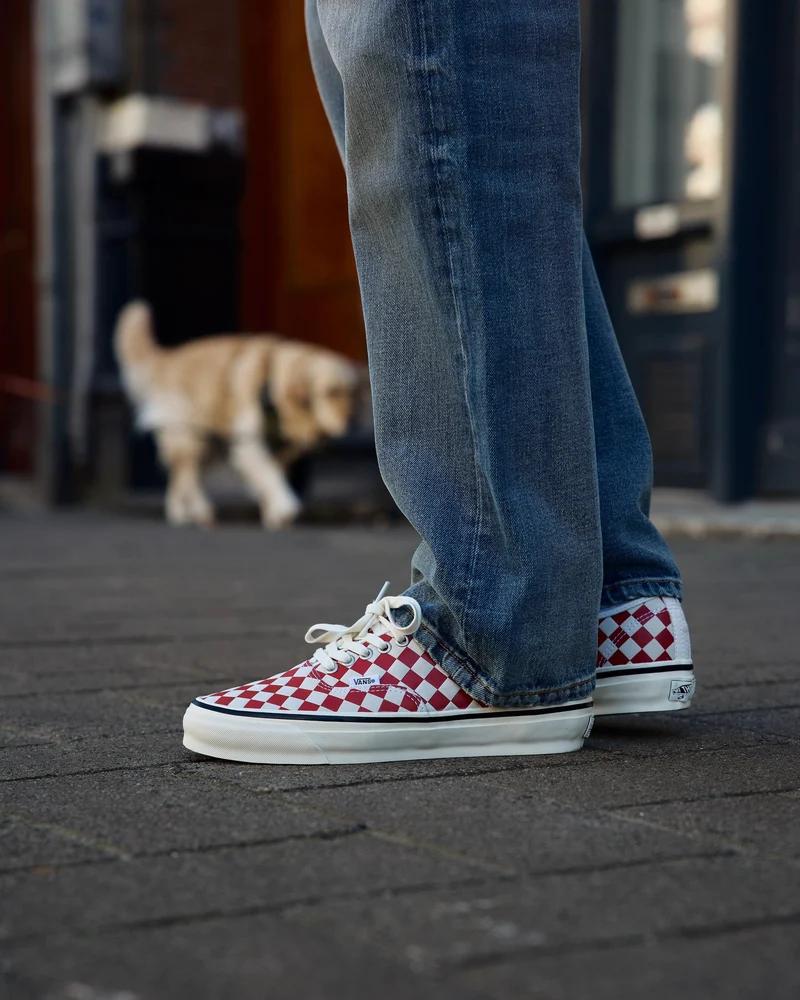 Vans LX Authentic 44 Diamond Check Red / Marshmallow