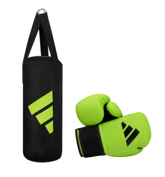 Adidas Bokszak Set voor Kinderen Groen/Zwart 8 Oz - 10 Kg