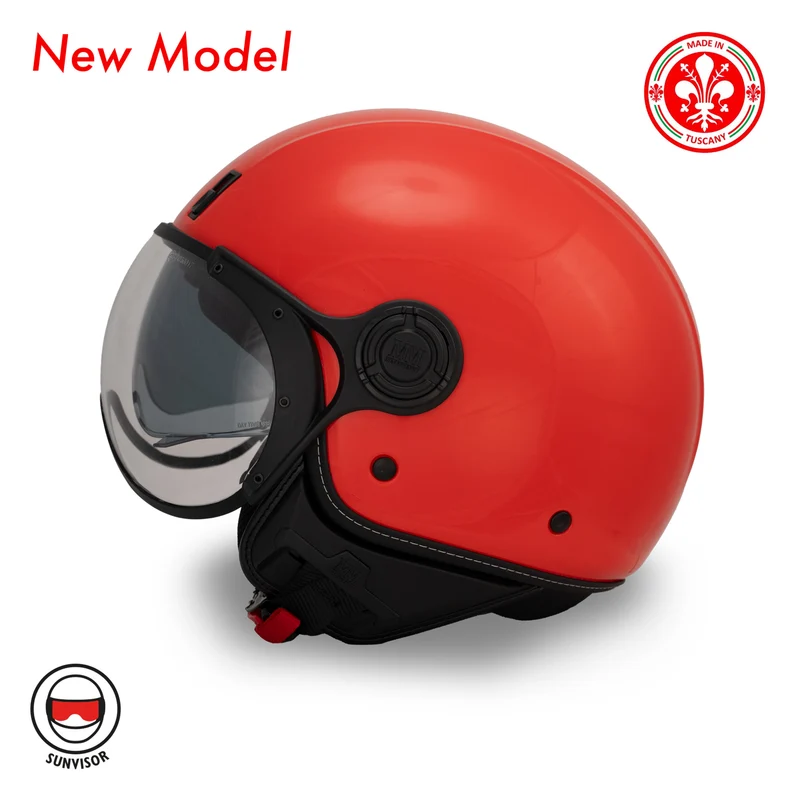 MM Independent A-Ventura Monochrome Red Jet Helmet