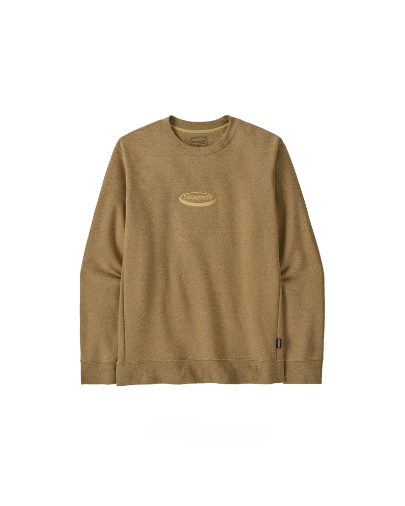 Patagonia Men's '95 Oval Logo Uprisal Crew Sweater Bobcat Brown