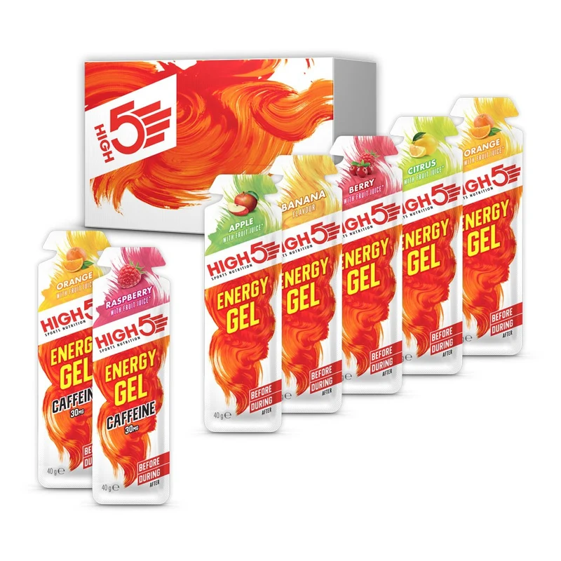 Energy Gels Box Assorted Flavours (Inc Caffeine)