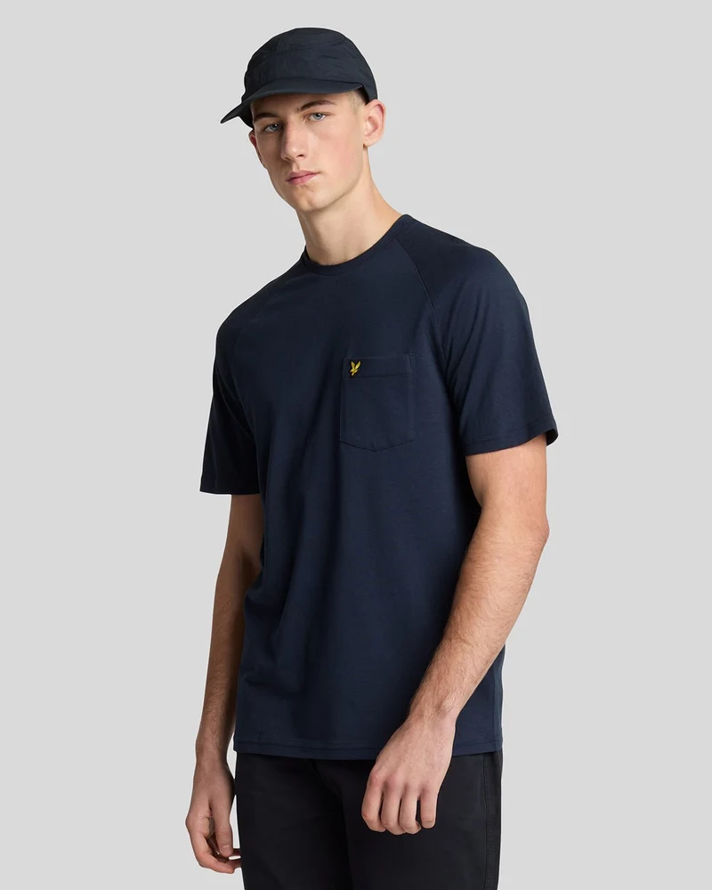 Linen Blend Raglan T-Shirt