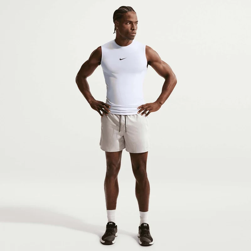 Pro Men's Dri-fit strakke, mouwloze fitnesstop