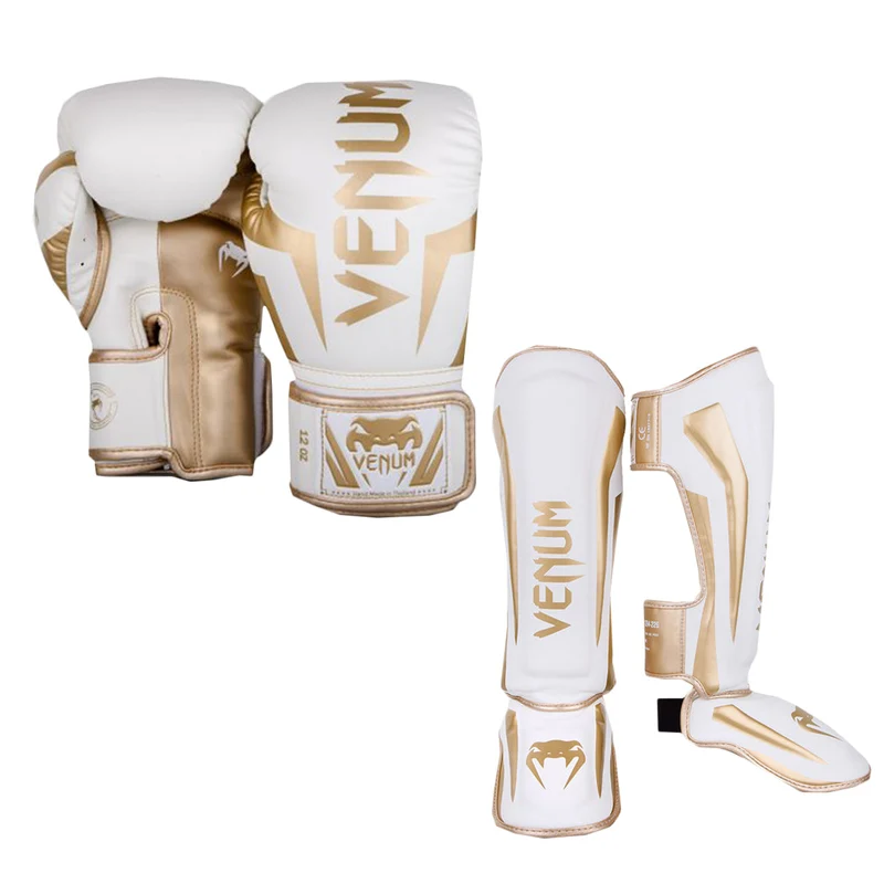 Venum Kickboks Set Elite Wit/Goud