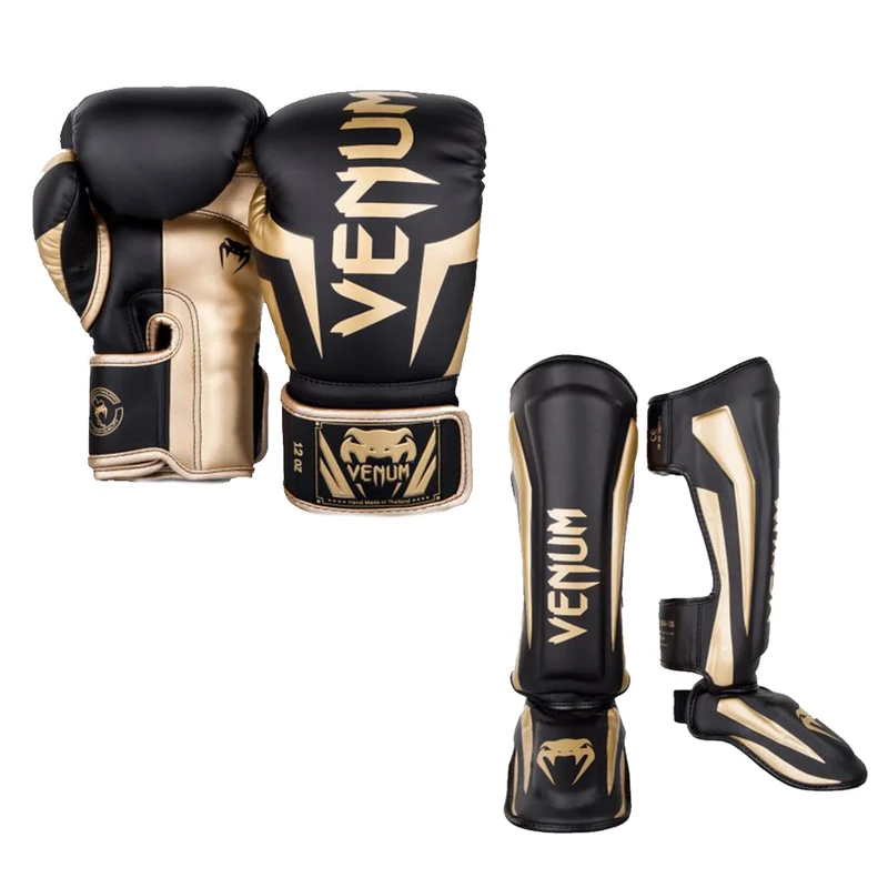 Venum Kickboks Set Elite Zwart/Goud