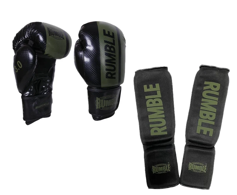 Rumble Kickboksset Junior 3.0 Zwart/Army