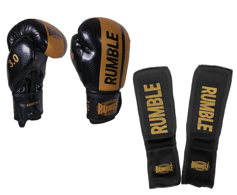 Rumble Kickboksset Junior 3.0 Zwart/Goud
