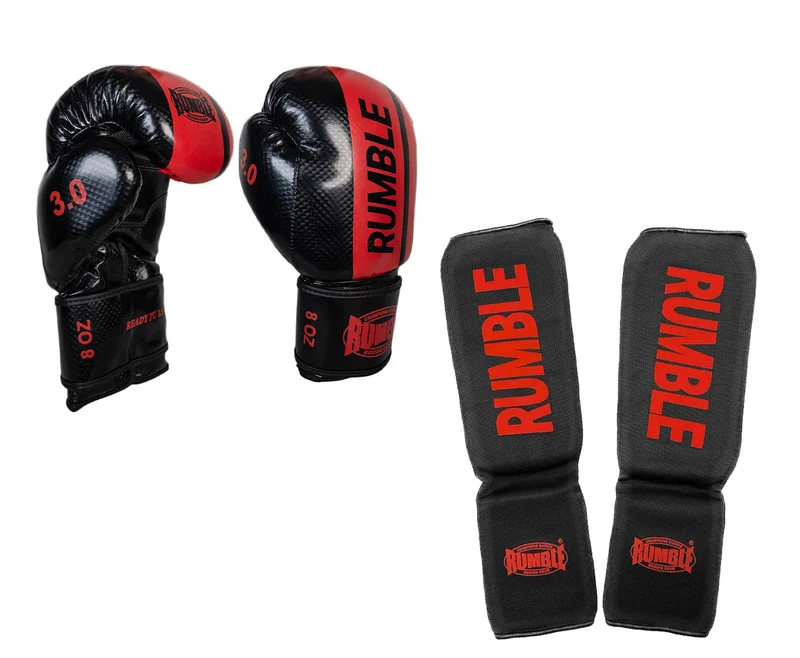 Rumble Kickboksset Junior 3.0 Zwart/Rood