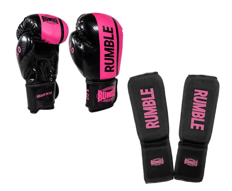 Rumble Kickboksset Junior 3.0 Zwart/Roze