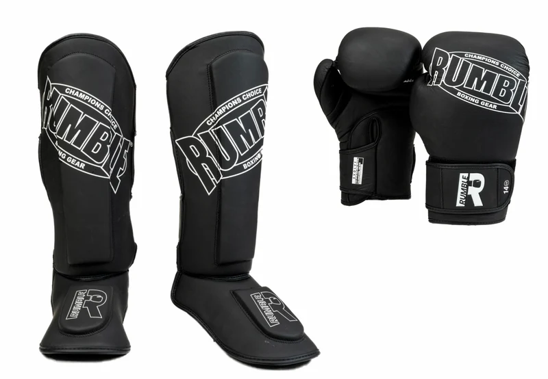 Rumble Evolve Set Leer Zwart/Wit