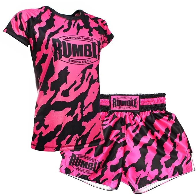 Rumble Kleding Set Dames T-shirt RTSD-27 en Short RS-99