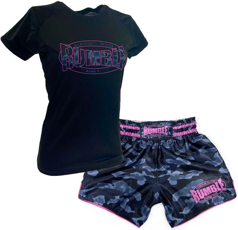 Rumble Kleding Set Dames T-shirt RTSD-28 en Short RS-103