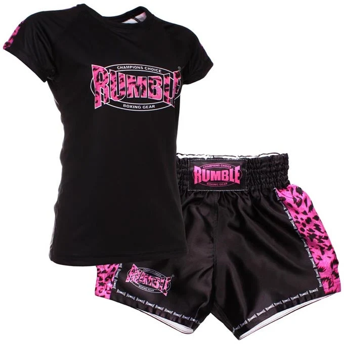 Rumble Kleding Set Dames T-shirt RTSD-21 en Short RS-85