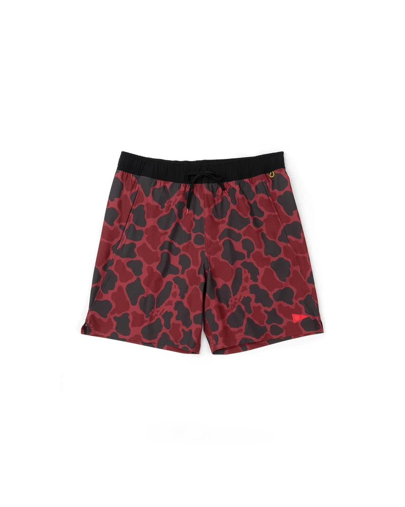 Florence Marine X Standard Issue Elastic Short Maroon Camo