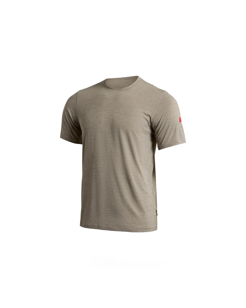 Florence Marine X Airtex Short Sleeve Shirt Heather Vintage Khaki