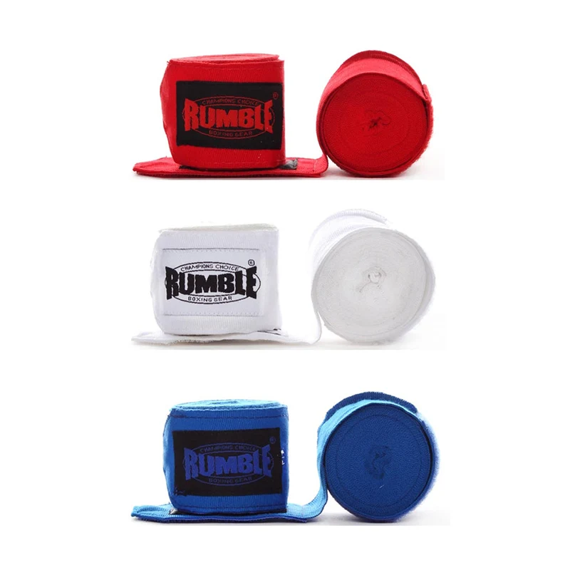 Rumble Bandage Boksen 3 Paar - 4 Meter - Rood/Wit/Blauw