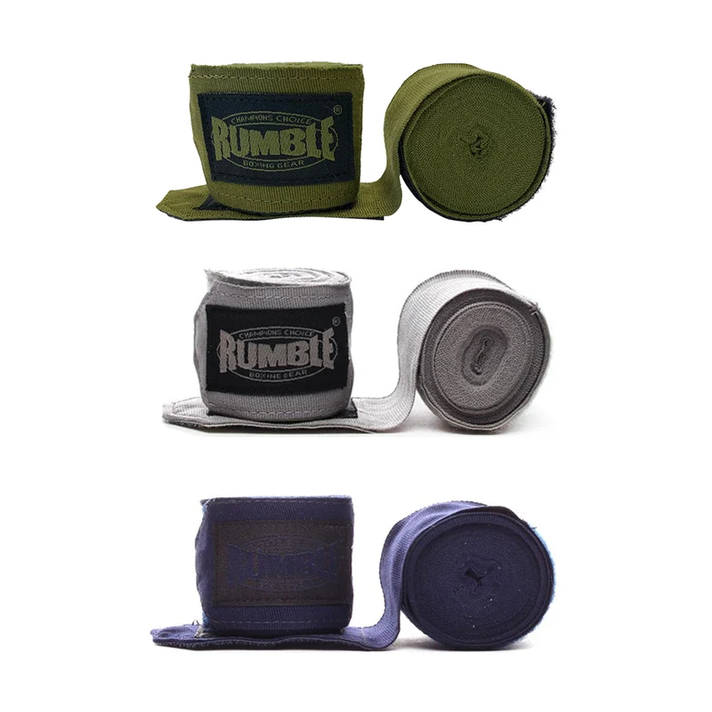 Rumble Bandage Boksen 3 Paar - 4 Meter - Army/Grijs/Navy