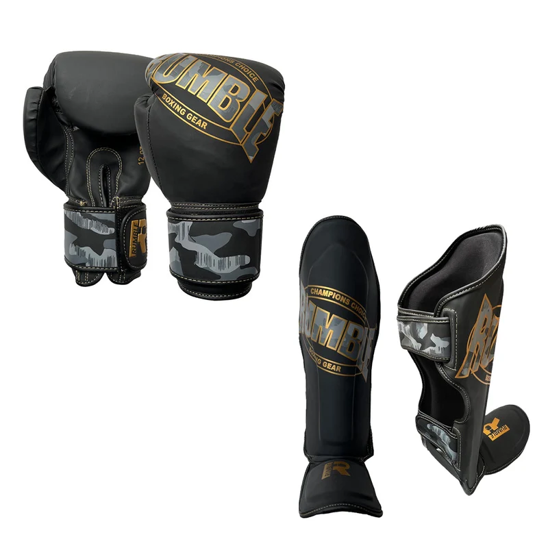 Rumble Kickboksset Kids Camo Black/Gold