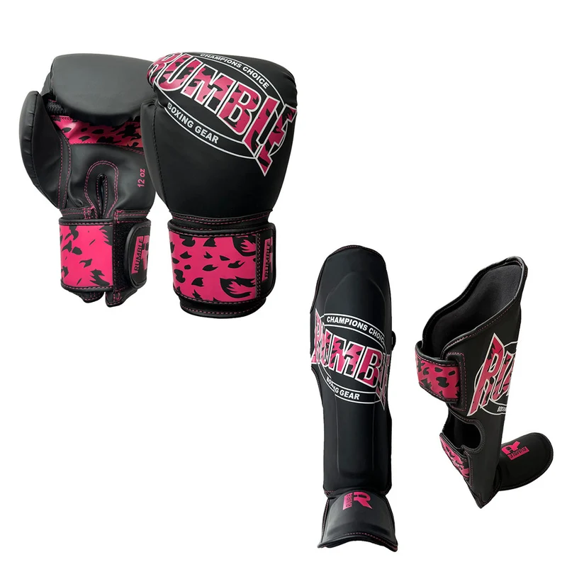 Rumble Kickboksset Kids Camo Black/Pink