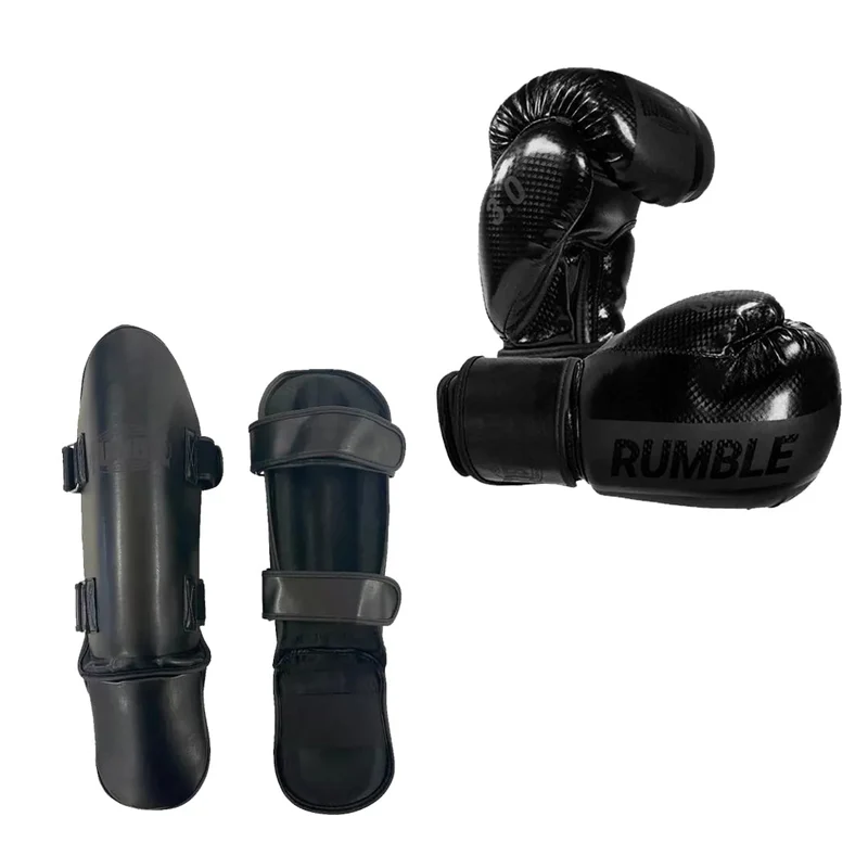 Rumble Kickboksset Ready PU Senior Zwart/Zwart