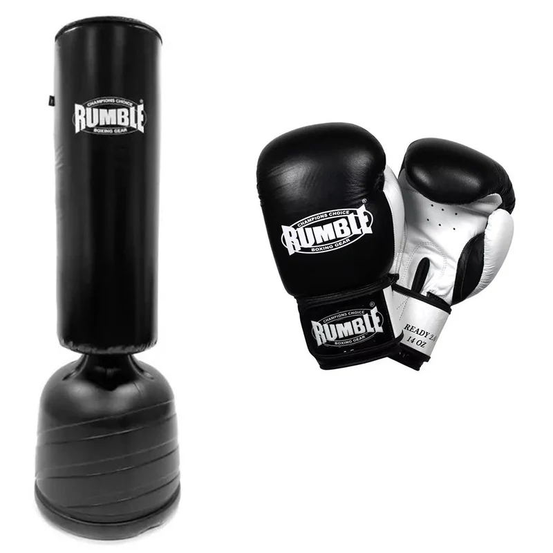 Staande Bokszak-paal Rumble Special + Ready 2.0 Leer
